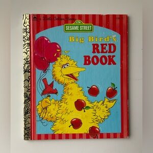 Sesame Street Big Bird Cover Book – Yellow & Red Artwork